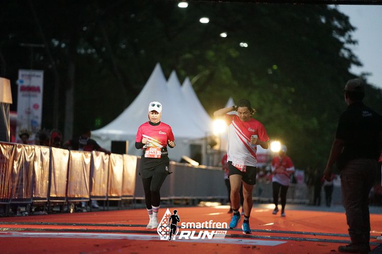 Race photo from Smartfren Run 2024