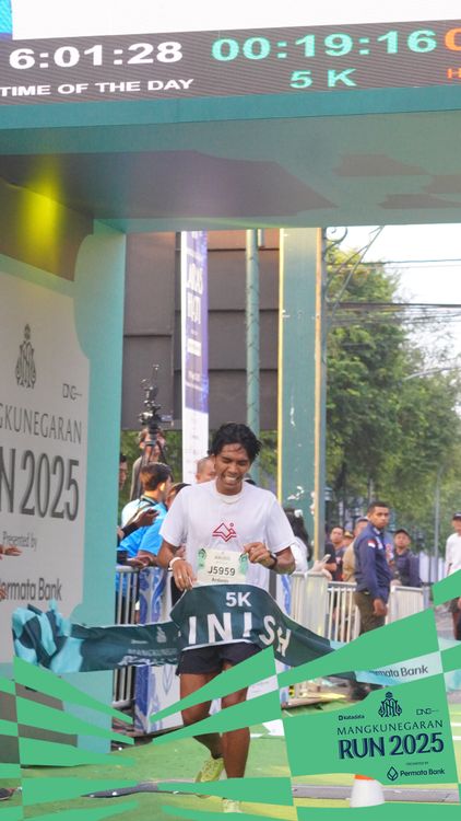 Race photo from Mangkunegaran Run 2025