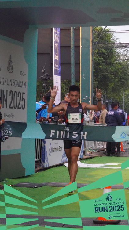 Race photo from Mangkunegaran Run 2025