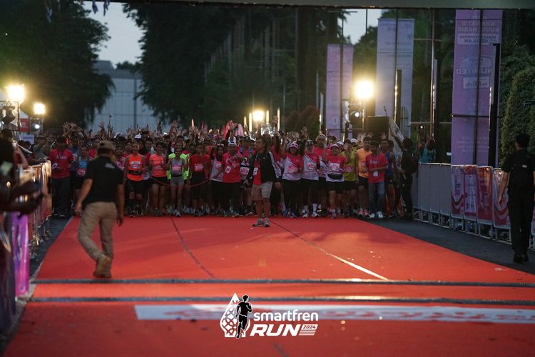 Race photo from Smartfren Run 2024