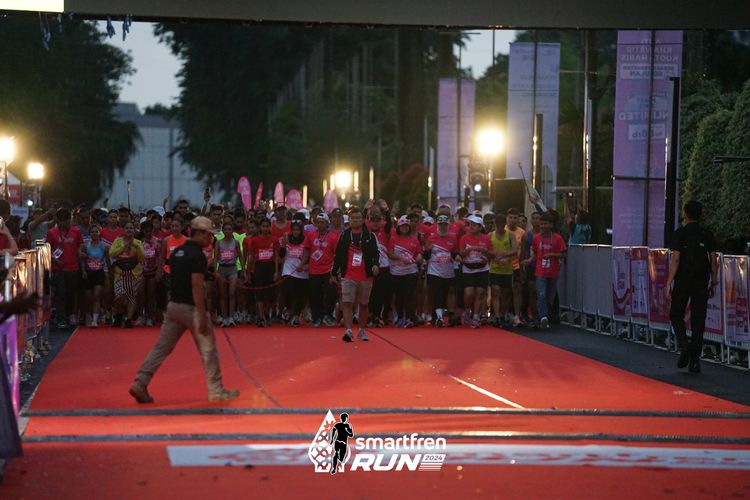Race photo from Smartfren Run 2024