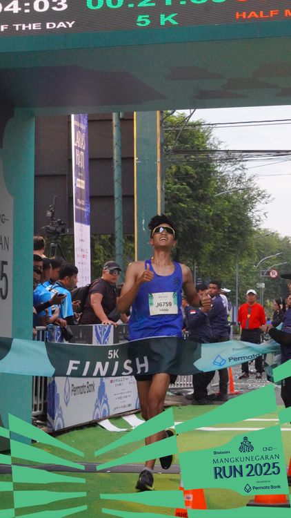 Race photo from Mangkunegaran Run 2025