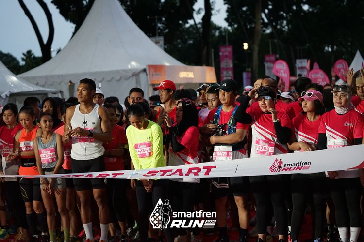 Race photo from Smartfren Run 2024