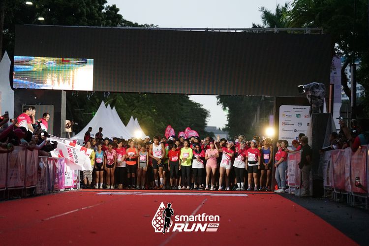 Race photo from Smartfren Run 2024