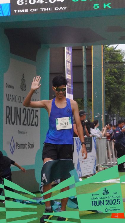 Race photo from Mangkunegaran Run 2025