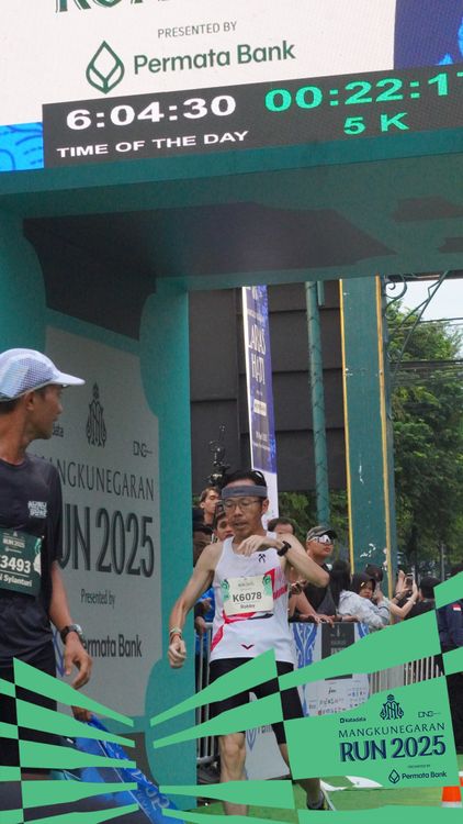 Race photo from Mangkunegaran Run 2025