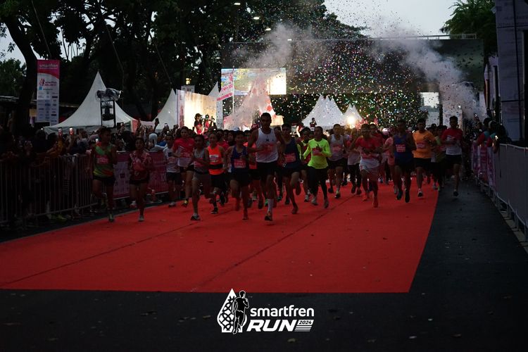 Race photo from Smartfren Run 2024