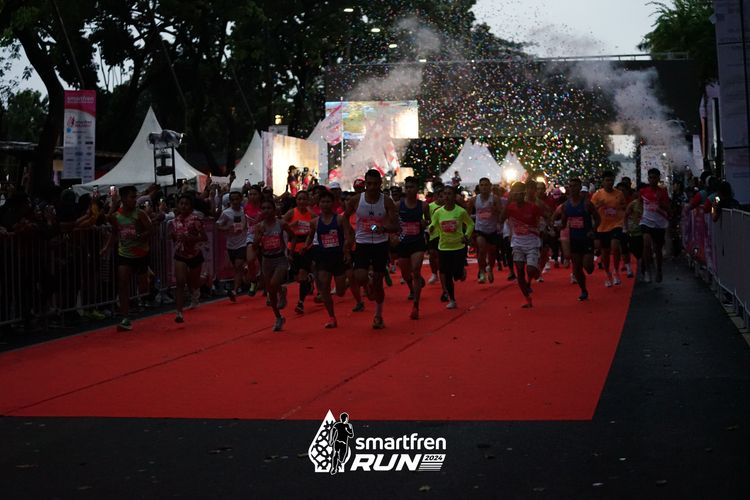 Race photo from Smartfren Run 2024