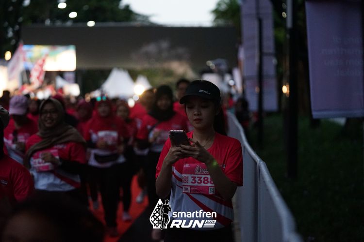 Race photo from Smartfren Run 2024