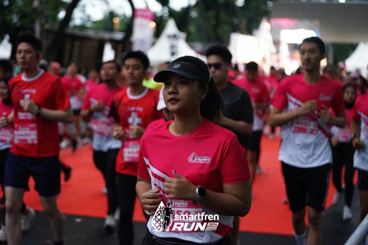 Race photo from Smartfren Run 2024