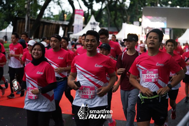 Race photo from Smartfren Run 2024