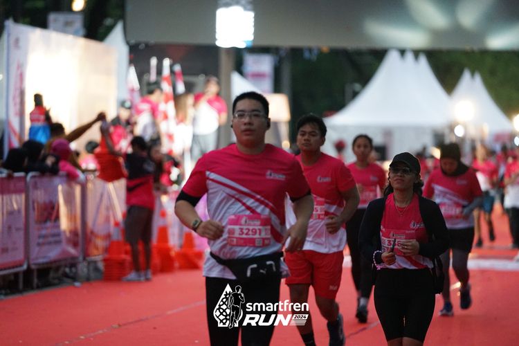 Race photo from Smartfren Run 2024