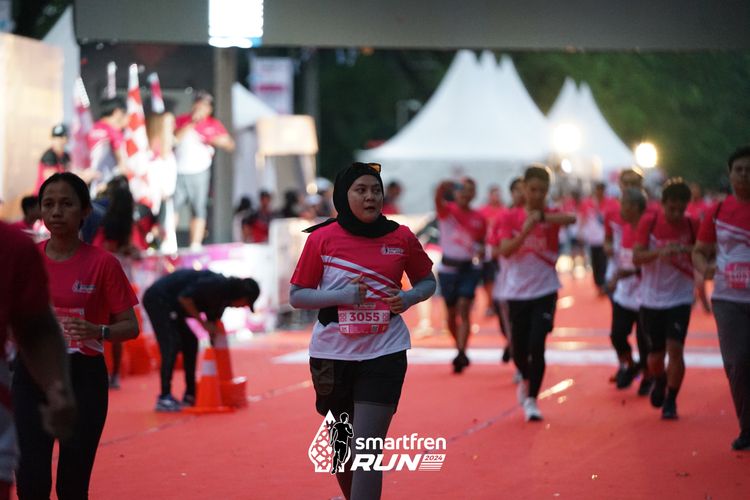Race photo from Smartfren Run 2024