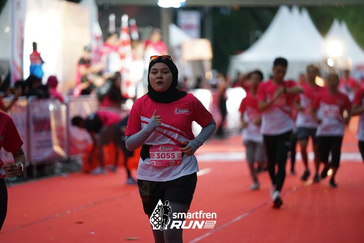 Race photo from Smartfren Run 2024