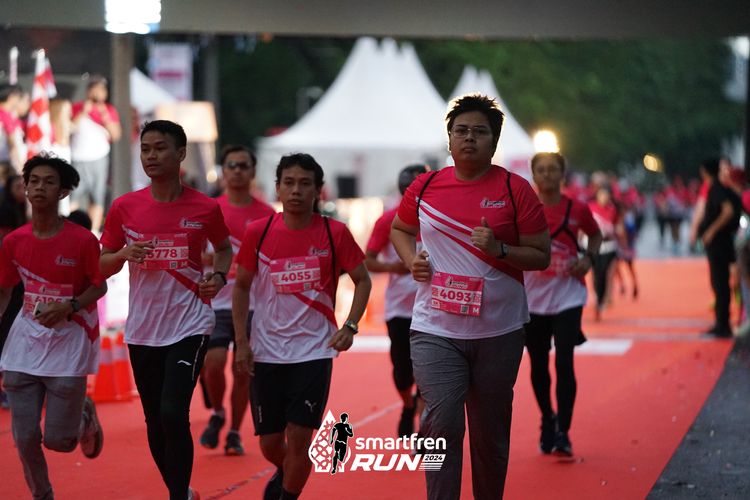 Race photo from Smartfren Run 2024
