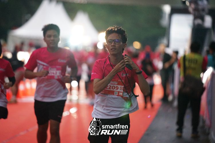 Race photo from Smartfren Run 2024