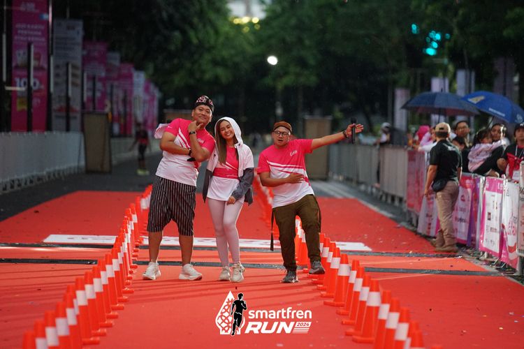 Race photo from Smartfren Run 2024