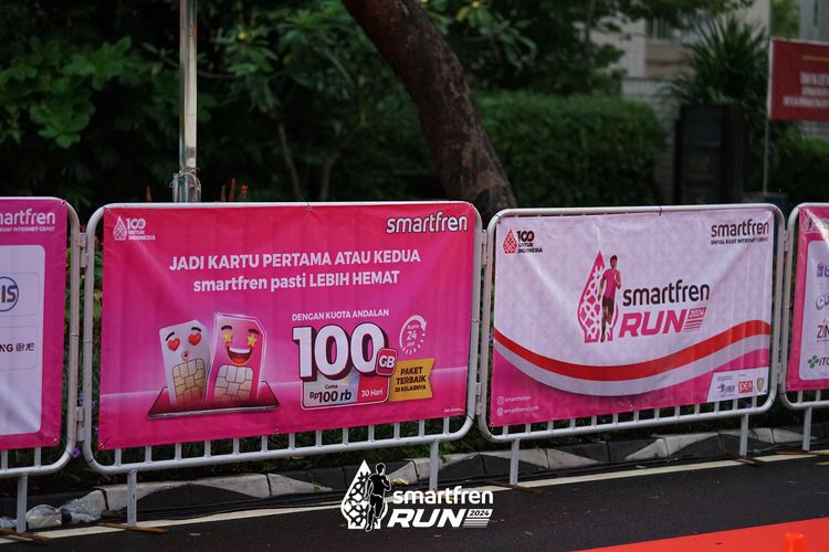 Race photo from Smartfren Run 2024