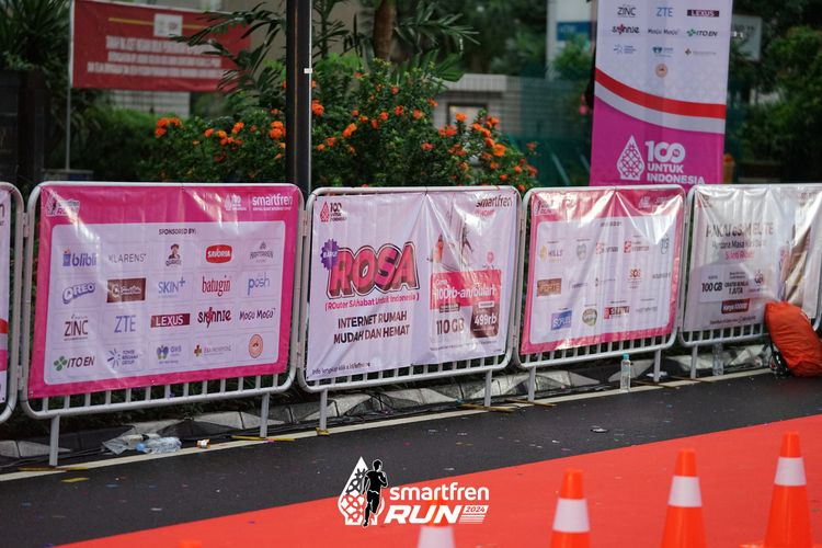Race photo from Smartfren Run 2024