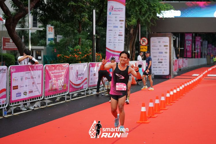 Race photo from Smartfren Run 2024