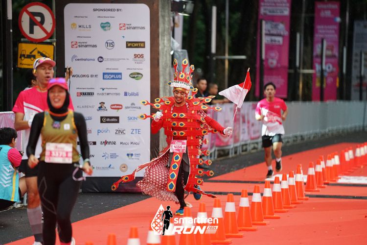 Race photo from Smartfren Run 2024