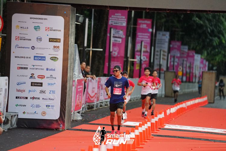 Race photo from Smartfren Run 2024