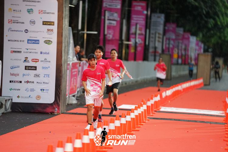 Race photo from Smartfren Run 2024