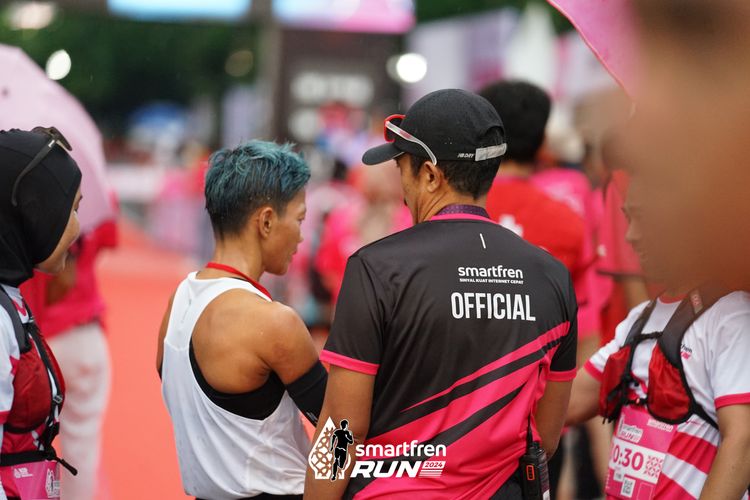 Race photo from Smartfren Run 2024