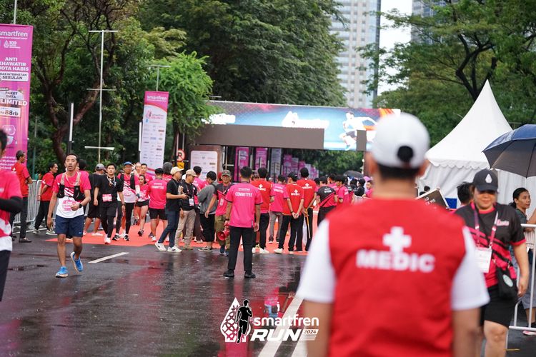 Race photo from Smartfren Run 2024