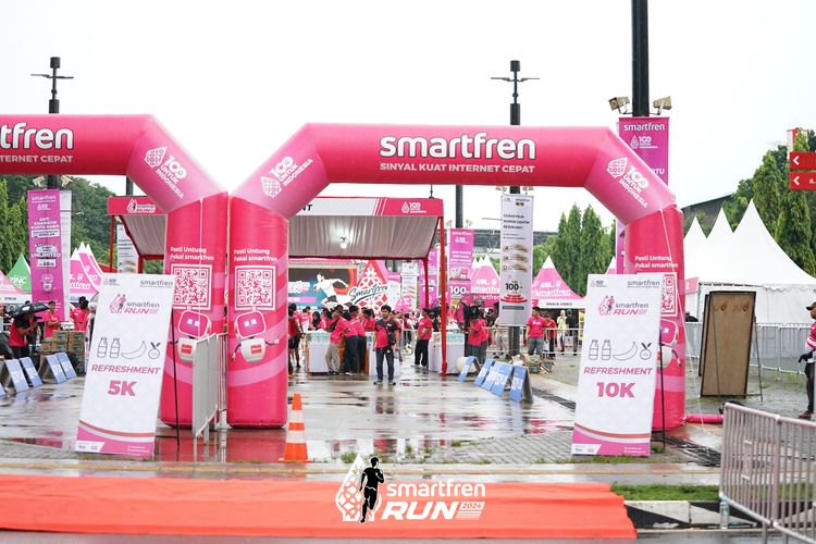 Race photo from Smartfren Run 2024