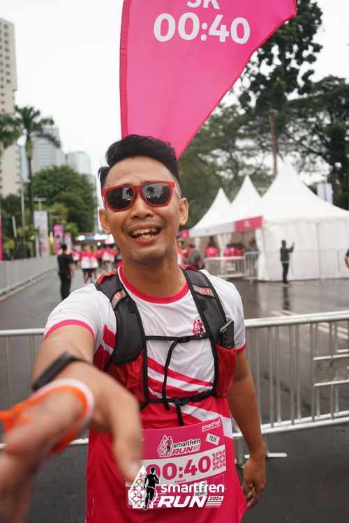 Race photo from Smartfren Run 2024