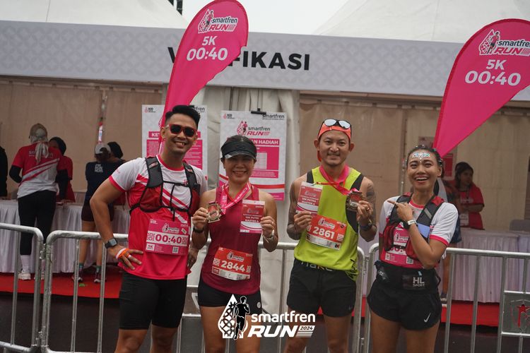 Race photo from Smartfren Run 2024
