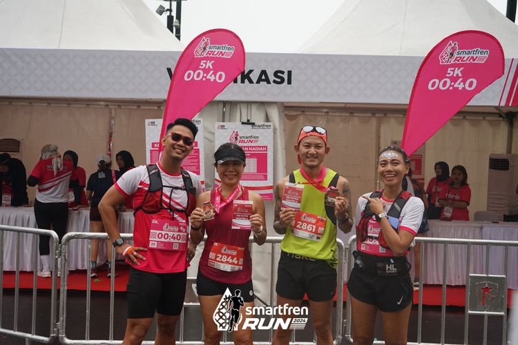 Race photo from Smartfren Run 2024