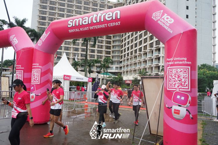 Race photo from Smartfren Run 2024