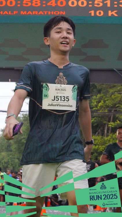 Race photo from Mangkunegaran Run 2025