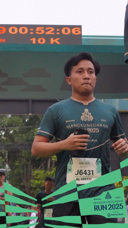 Race photo from Mangkunegaran Run 2025