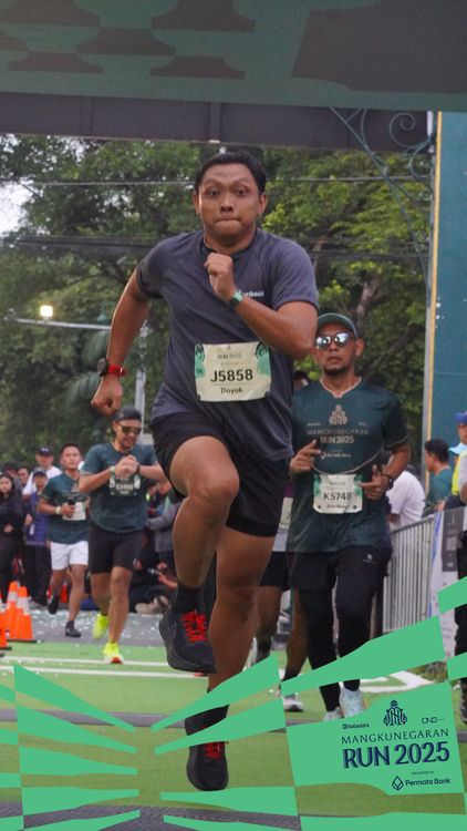 Race photo from Mangkunegaran Run 2025