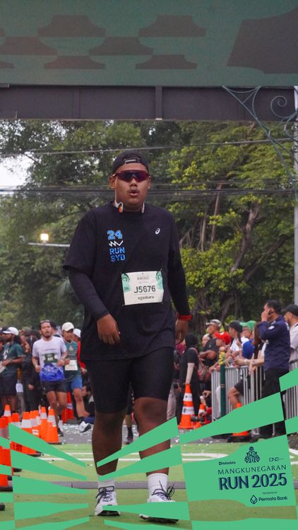 Race photo from Mangkunegaran Run 2025