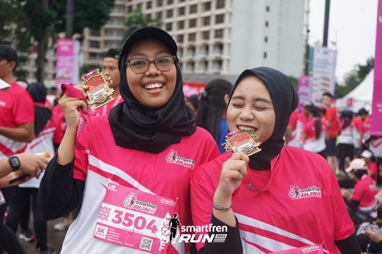 Race photo from Smartfren Run 2024