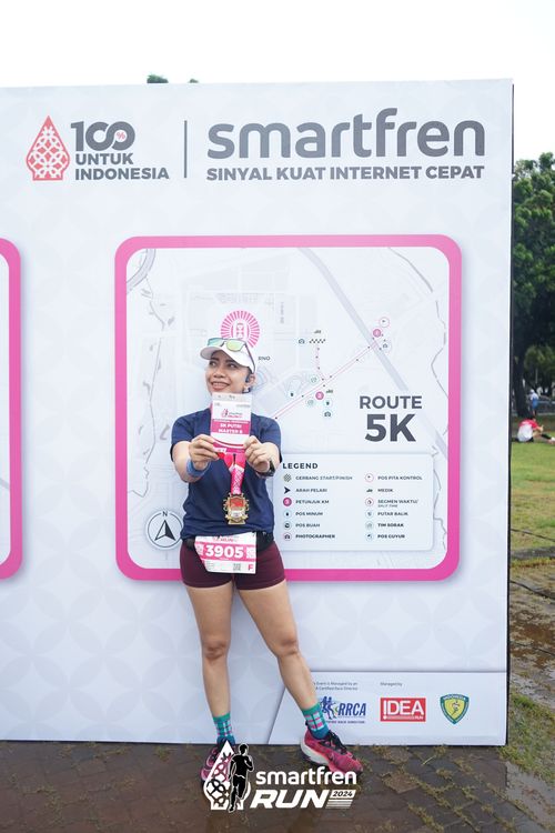 Race photo from Smartfren Run 2024