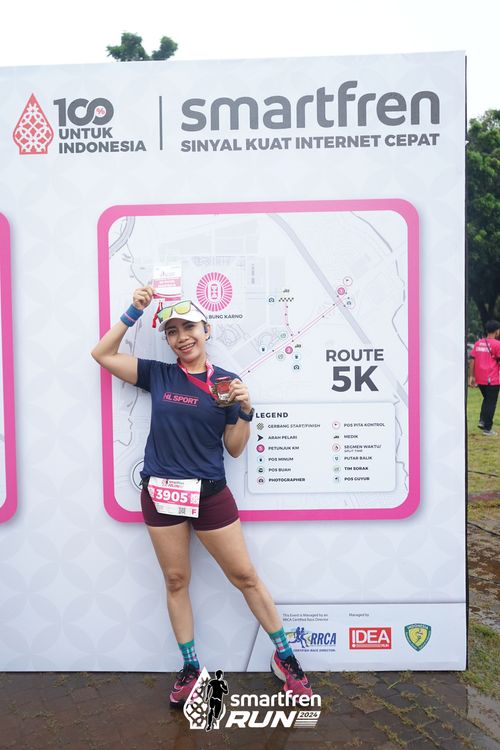 Race photo from Smartfren Run 2024