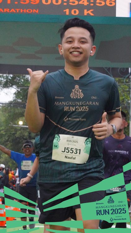 Race photo from Mangkunegaran Run 2025