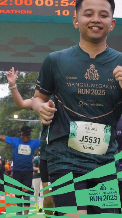 Race photo from Mangkunegaran Run 2025