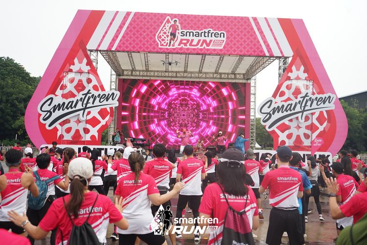 Race photo from Smartfren Run 2024