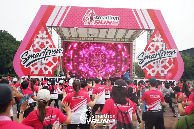 Race photo from Smartfren Run 2024