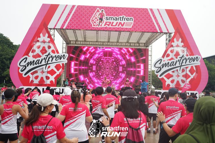 Race photo from Smartfren Run 2024