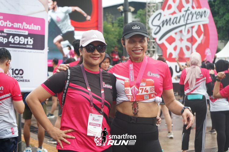 Race photo from Smartfren Run 2024