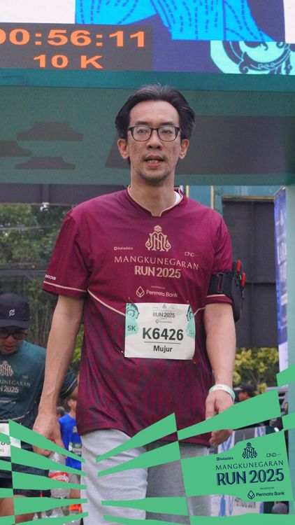 Race photo from Mangkunegaran Run 2025
