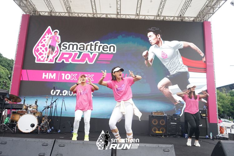 Race photo from Smartfren Run 2024