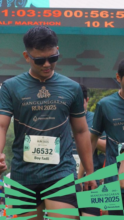 Race photo from Mangkunegaran Run 2025